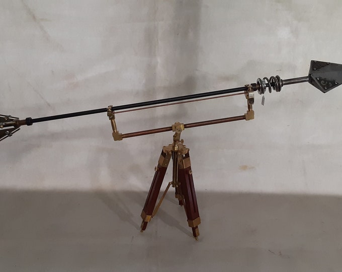 Steampunk Airship Boarding  Arrow with Tripodal Display Stand