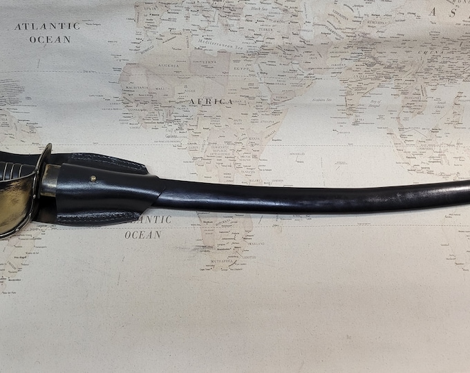 Aged 1860 Naval Boarding Cutlass with Scabbard