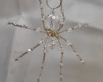Steampunk Crystalline Faceted Dew Drop Ice Spider