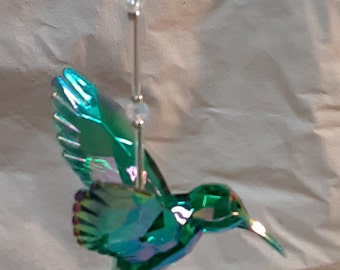 Kolibri Kristall Sonnenfänger 63 Mm – Regenbogenmacher Für Fenster, Geschenk Mit Glückssymbol