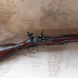 Right handed Aged Non Firing Pirate's Pewter and Brass Antique Reproduction Boarding Blunderbuss
