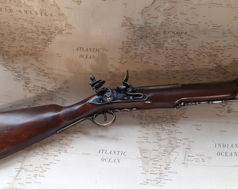 Right handed Aged Non Firing Pirate's Pewter and Brass Antique Reproduction Boarding Blunderbuss