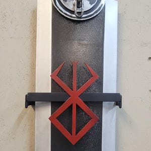 Commissioned/ Custom Made Metal Dragon Slayer Anime/Manga Sword Wall Display Mount - Sword not Included image 4