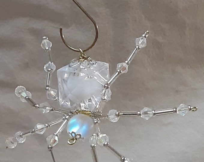 Steampunk/Christmas Crystalline Ice Cube Spider