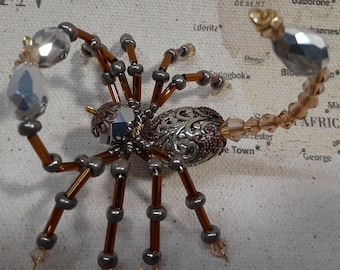 Steampunk Beaded Crystalline Scorpion