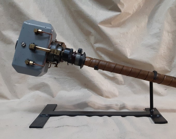 Steamjolnir - Mythical Steampunk Hammer of Thor with Display Stand