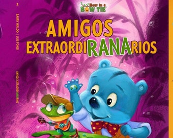 Amigos ExtraordiRANArios, un libro infantil de edición limitada escrito en español, numerado firmado por autores Luis Fonsi y Barry Waldo.