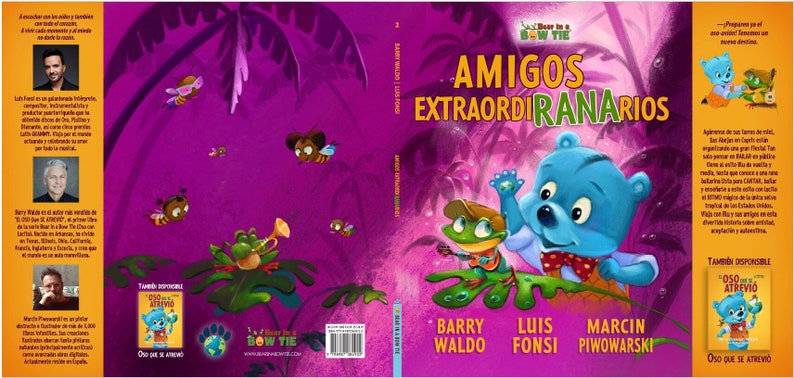 Amigos ExtraordiRANArios libro infantil Luis Fonsi