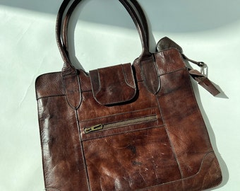 Vintage Brown Leather Bag