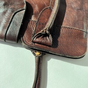 Vintage Brown Leather Bag image 7