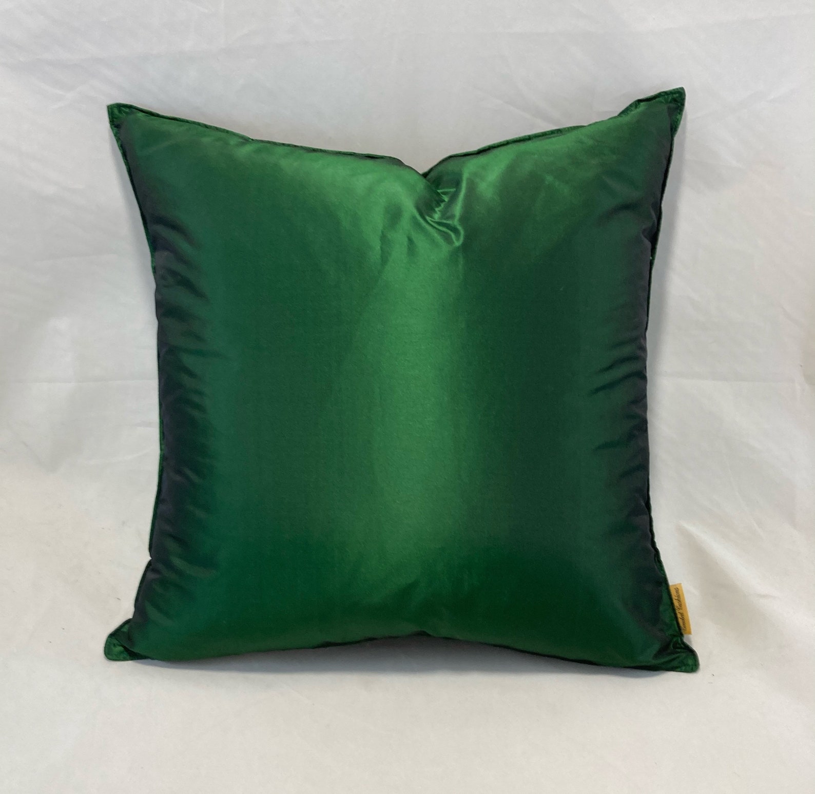 Designer Cushions in Emerald Green Shot With Black Poly Etsy