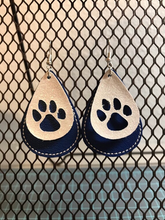 tiger paw earrings