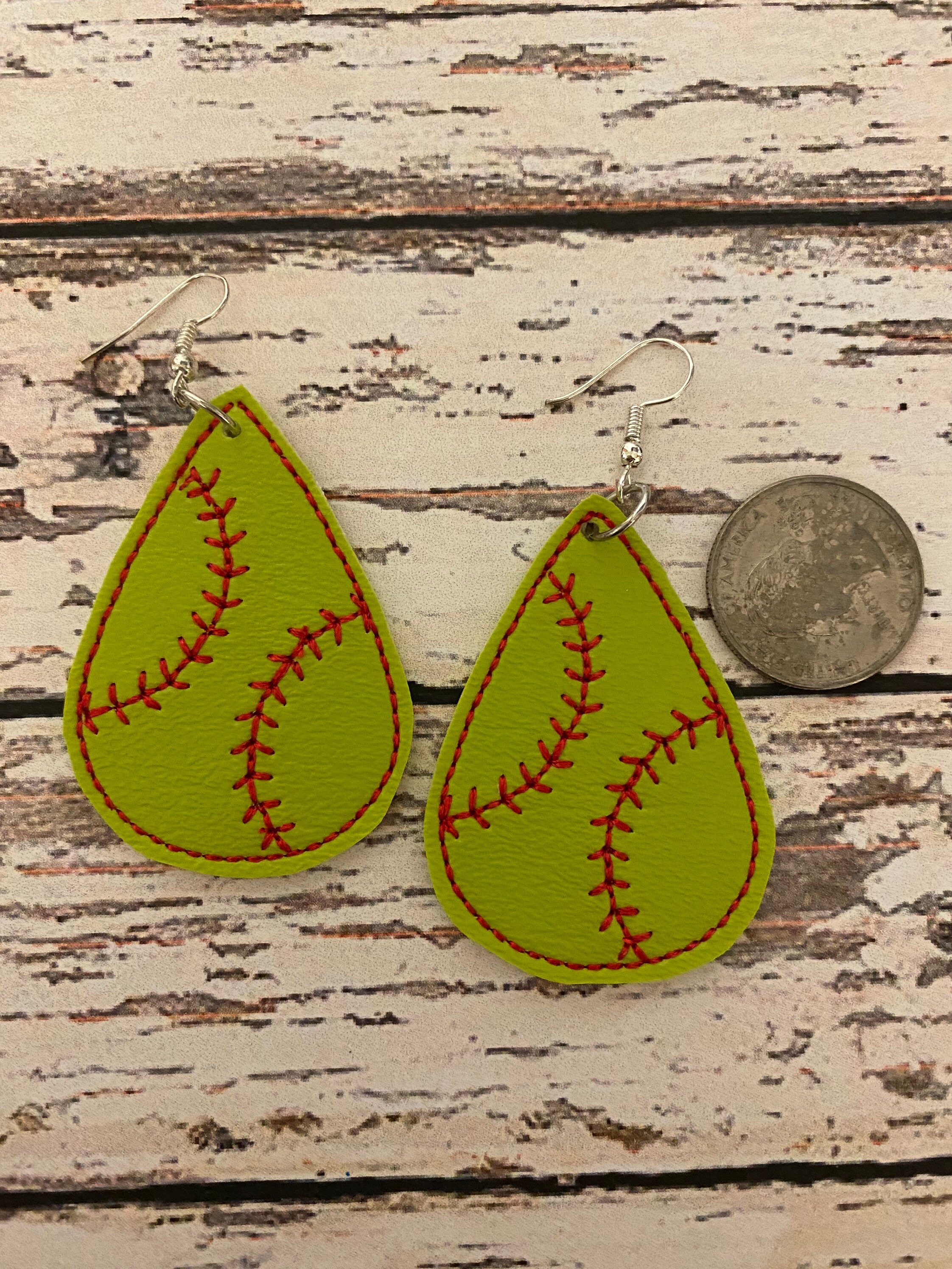 Personalized Baseball earrings softball earringspersonalized Etsy