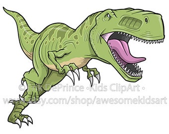 Clipart of a Tyrannosaurus rex Dinosaur Commercial Use Extended License!!!