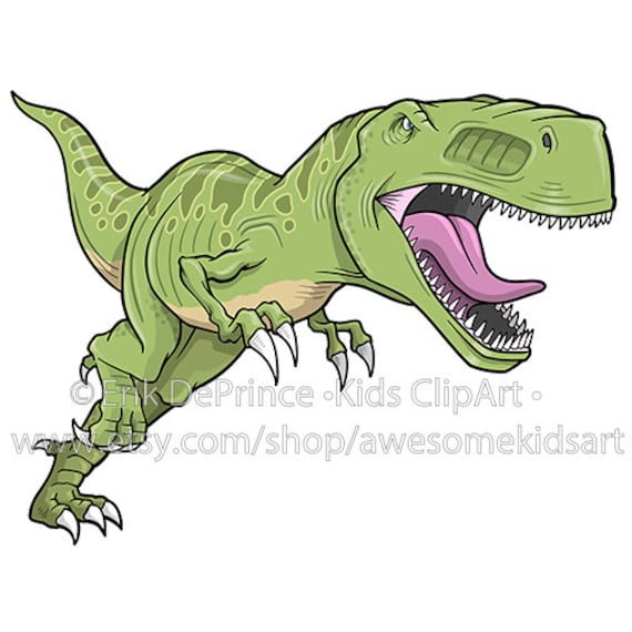 Clipart of a Tyrannosaurus Rex Dinosaur Commercial Use - Etsy Ireland