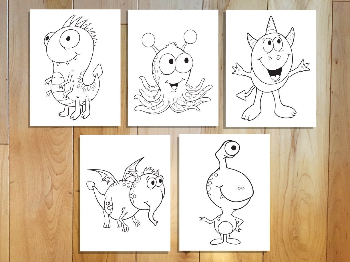 8600 Collection Coloring Pages Of Cute Monsters  Latest Free