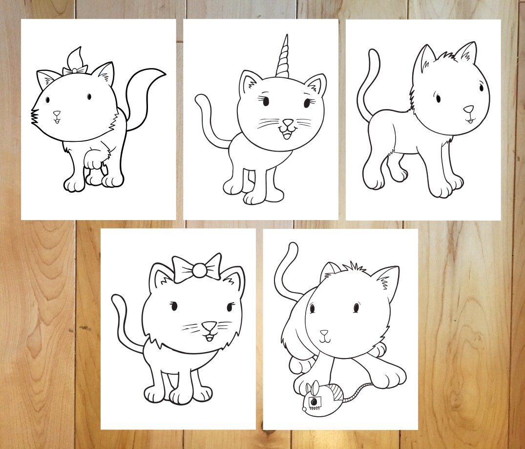 1020  Coloring Pages Cute Kitty  Latest Free