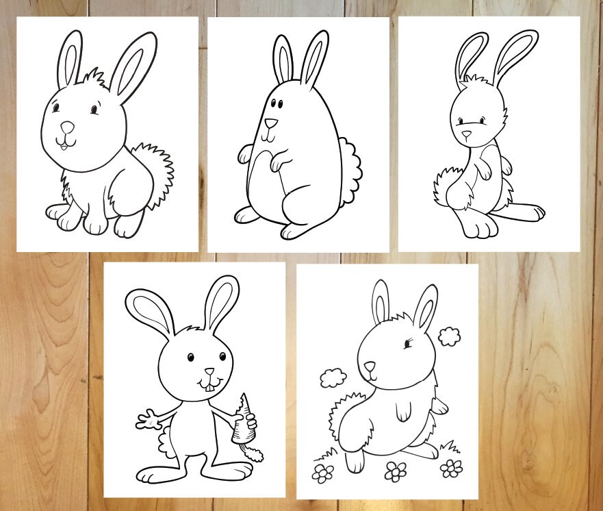  Cute Rabbit Coloring Pages  Latest HD