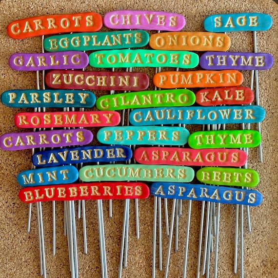 Garden Markers: Handmade Labels for Vegetables, Herbs, and Fruit