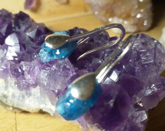 Apatite Silver Earrings