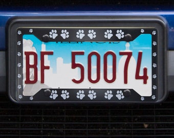 International Tie Flag-Themed License Plate Frame High Grade 304 Stainless Steel Ireland