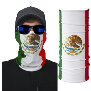 Mexico Mexican Flag Multifunctional Headwear, great neck gaiter or bandana!