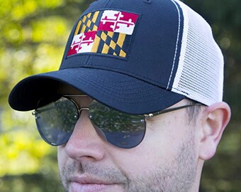 USA Vintage Maryland Flag Outdoor Snapback Sandwich Cap Adjustable Baseball Hat Hip Hop Hat USA Vintage Maryland Flag Outdoor Snapback Sandwich Cap Adjustable Baseball Hat Hip Hop Hat