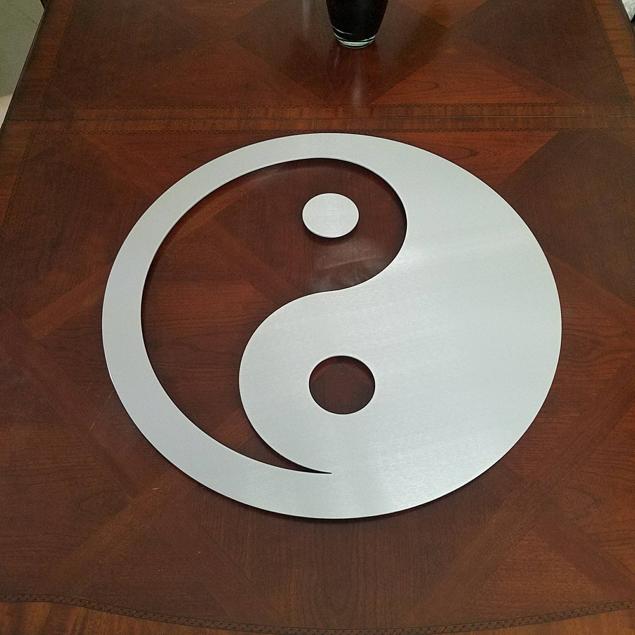 Yin Yang Wall Hanging Metal Wall Art Abstract Yin Yang | Etsy