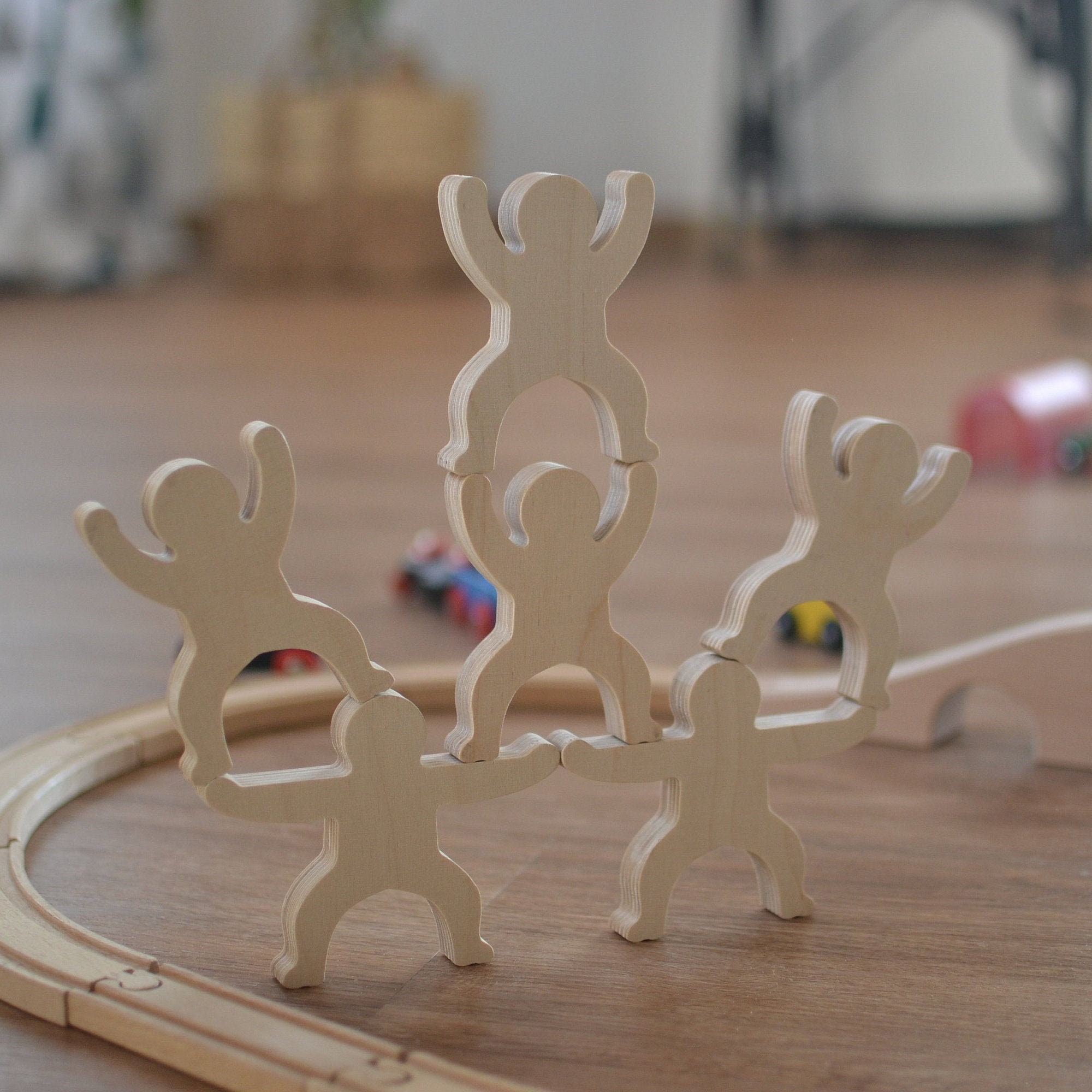 Jeu d'équilibre en bois inspiration Montessori pour enfant 