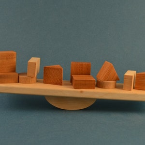 Jeu d'équilibre en bois pour enfant | Balance inspiration Montessori | Jeu d'apprentissage | Motricité fine | Fabrication artisanale