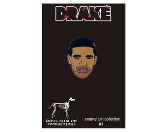 Drake enamel pin - LIMITED EDITION 1" pin - lapel pin - OVO - gift for her - kanye west - ariana grande - drake poster - drake shirt