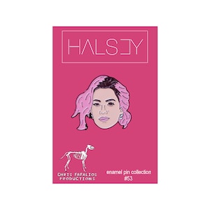 Szpilka emaliowana Halsey - LIMITOWANA EDYCJA szpilka 1" - przypinka do klapy - prezenty dla niej - prezent dla najlepszej przyjaciółki - rihanna - ariana grande - lana del rey - przypinka