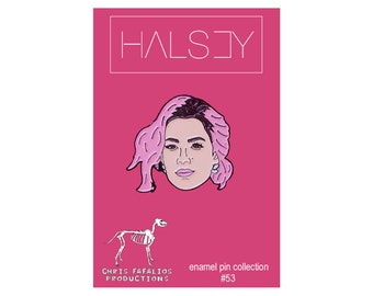 Halsey enamel pin - LIMITED EDITION 1" pin - lapel pin - gifts for her - best friend gift - rihanna - ariana grande - lana del rey - pin