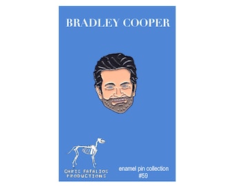 Bradley Cooper enamel pin - LIMITED EDITION 1" pin - A Star Is Born - gifts for her - stocking stuffer - christmas gift - lapel pin