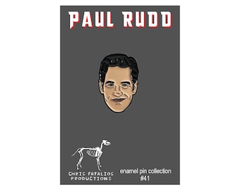 Paul Rudd head enamel pin - Anchorman - lapel pin - Ant-Man - gift for her - Clueless - gifts for him - Tim and Eric - best friend