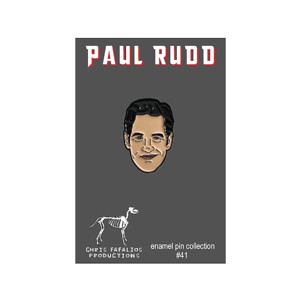 Paul Rudd head enamel pin - Anchorman - lapel pin - Ant-Man - gift for her - Clueless - gifts for him - Tim and Eric - best friend