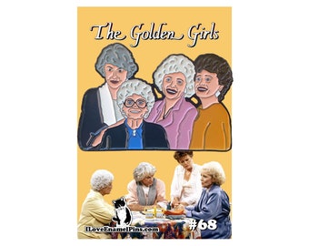 Golden Girls enamel pin - Golden Girls gift - Golden Girls fan - gift for her - gifts for mom - lapel pin - Betty White - best friend gift