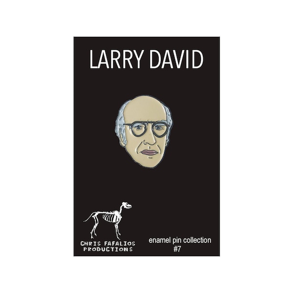 Larry David enamel pin - LIMITED EDITION 1" hard enamel pin - gifts for her - seinfeld - Curb Your Enthusiasm - gifts for dad - father's day