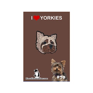 Yorkie enamel pin - Yorkshire Terrier - yorkie gift - dog lovers - dog gift - gift for her - gifts for mom - yorkie dog - lapel pin