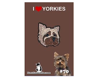 Yorkie enamel pin - Yorkshire Terrier - yorkie gift - dog lovers - dog gift - gift for her - gifts for mom - yorkie dog - lapel pin