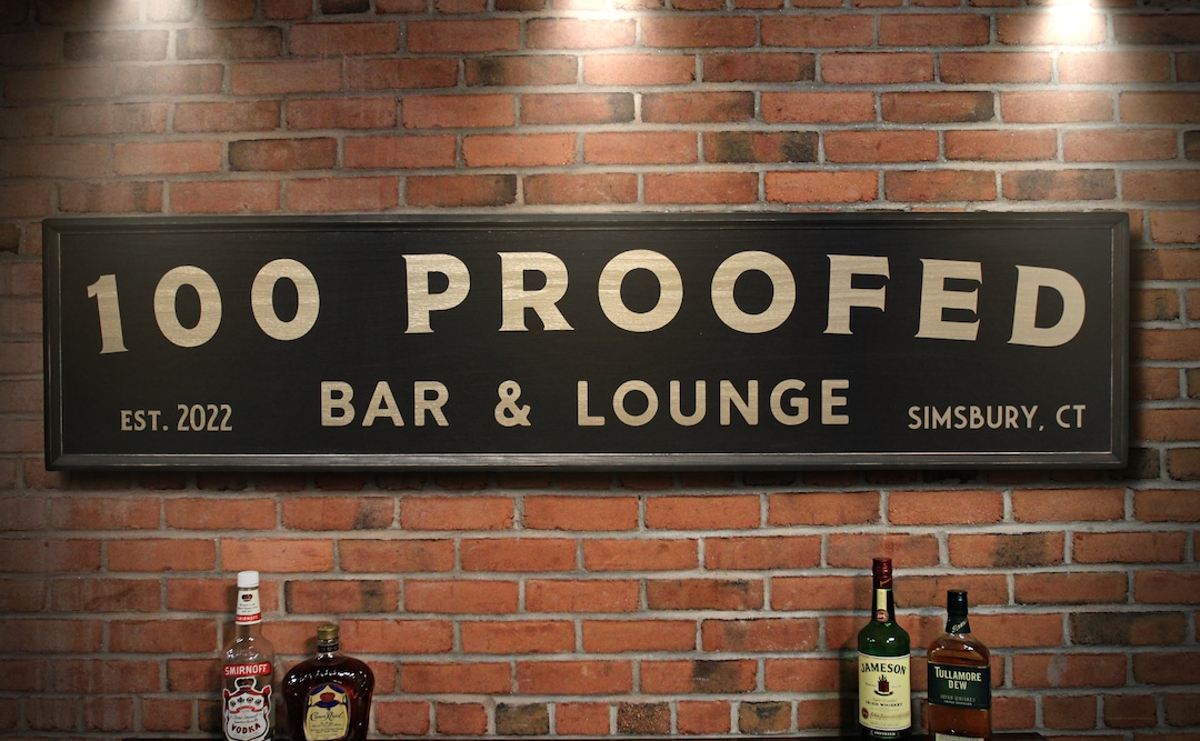 Personalized WOOD BAR SIGN Custom Bar Sign for Home Bar Man Etsy