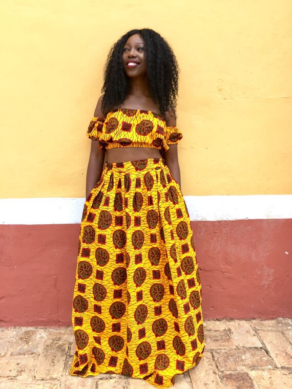 2 piece maxi skirt and top
