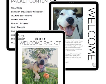 Dog Training Planner and Dog Training Guide, potty training, crate training, dog separation anxiety, daily, weekly, monthly, reflection