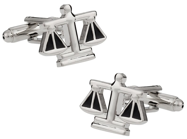 Scales of Justice Attorney Judge Lawyer Cufflinks with Presentation Box