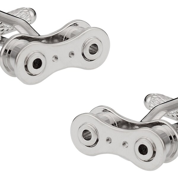 Bicycle Bike Chain Cufflinks for Cyclists - Ready to Gift to Dad on Father's Day - Funny Novelty Cufflinks