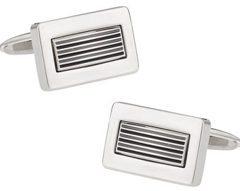 Silver Cufflinks with Gift Box - Ready to Gift