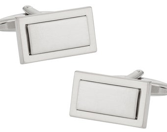 Silver Cufflinks with Gift Box - Ready to Gift