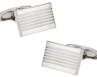 Silver Cufflinks with Gift Box - Ready to Gift