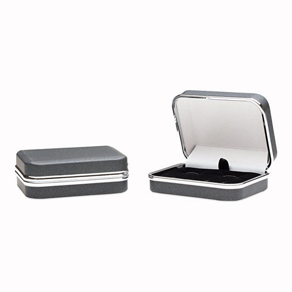 Travel Storage Box for Cufflinks and Studs Tuxedo Formal Set -  Men's Gift Idea - Groomsmen Gift Idea - Perfect for Weddings