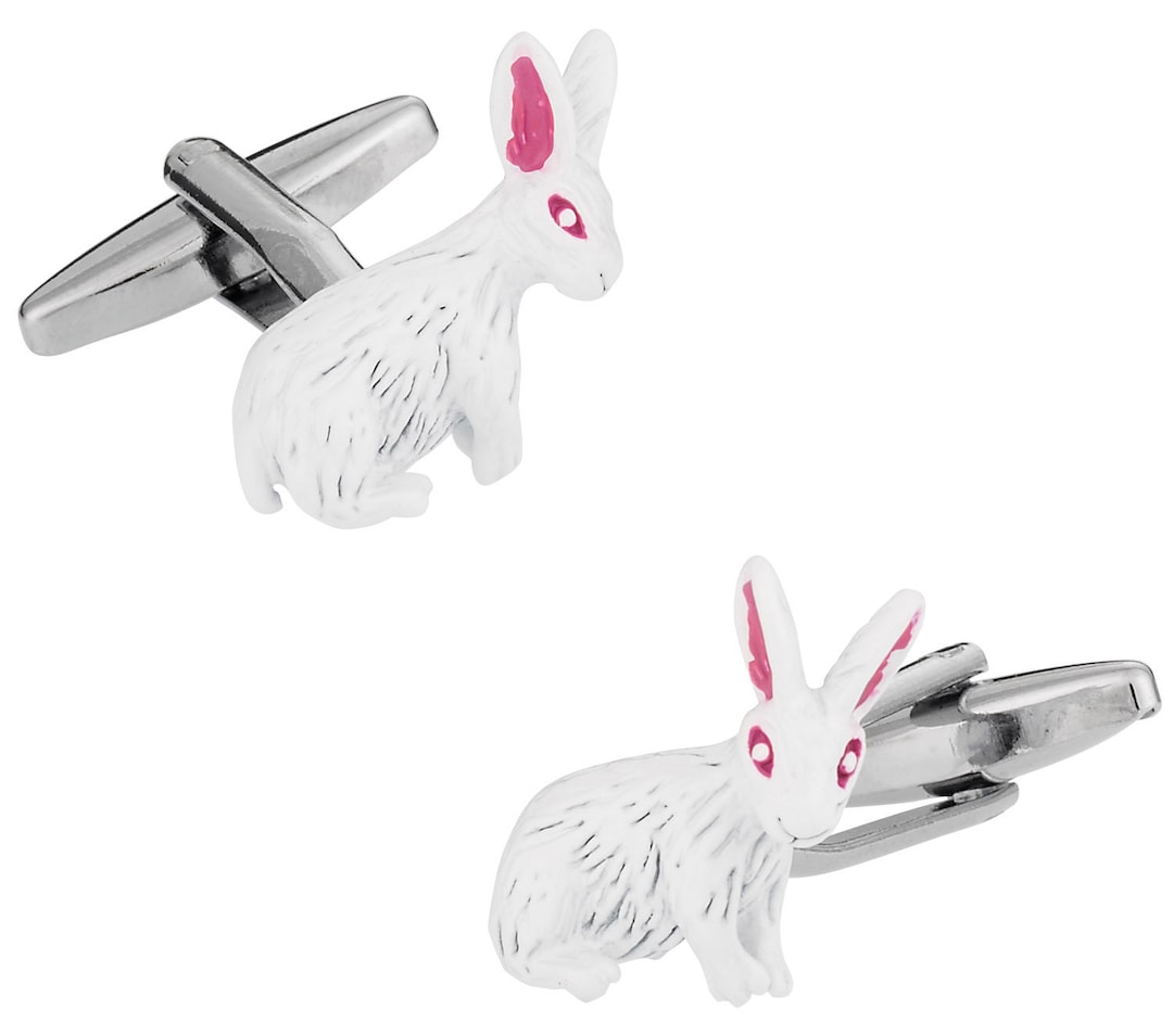 Rabbit Cufflinks by Cuff-daddy Ready to Gift to Dad on - Etsy